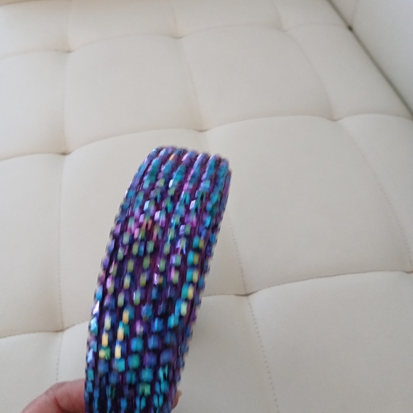 Sparkling Purple and Blue Headband - Picture 4 of 5
